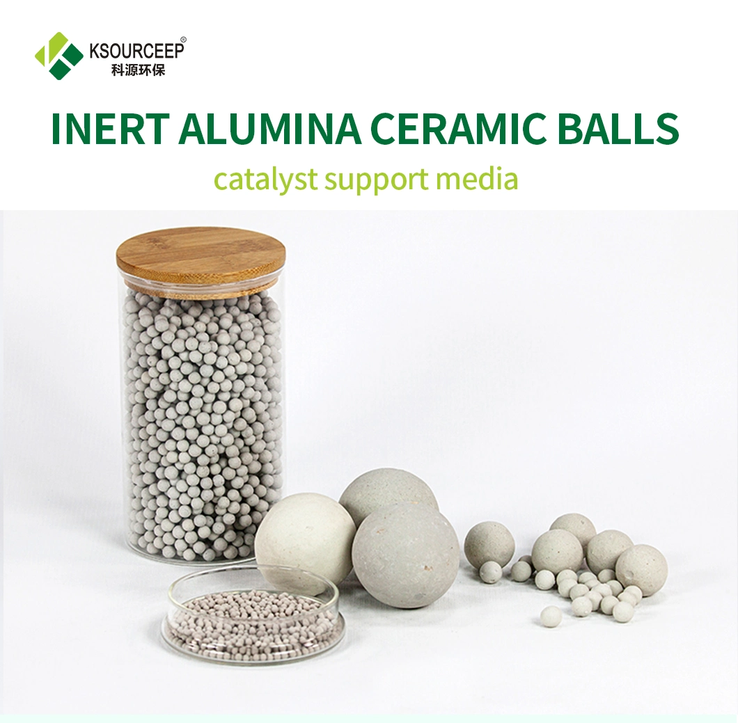 Catalyst Support Media Inert Alumina Ceramic Ball Packing Ceramic Ball